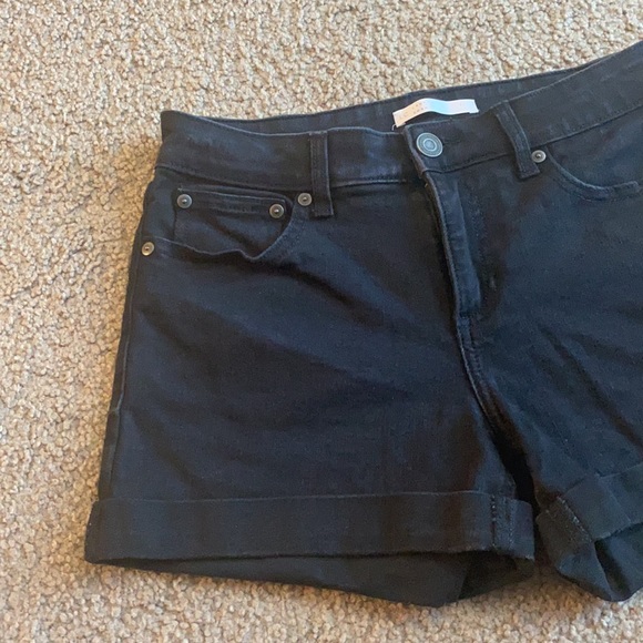 Lauren Conrad Black Cuffed Shorts - Picture 2 of 5